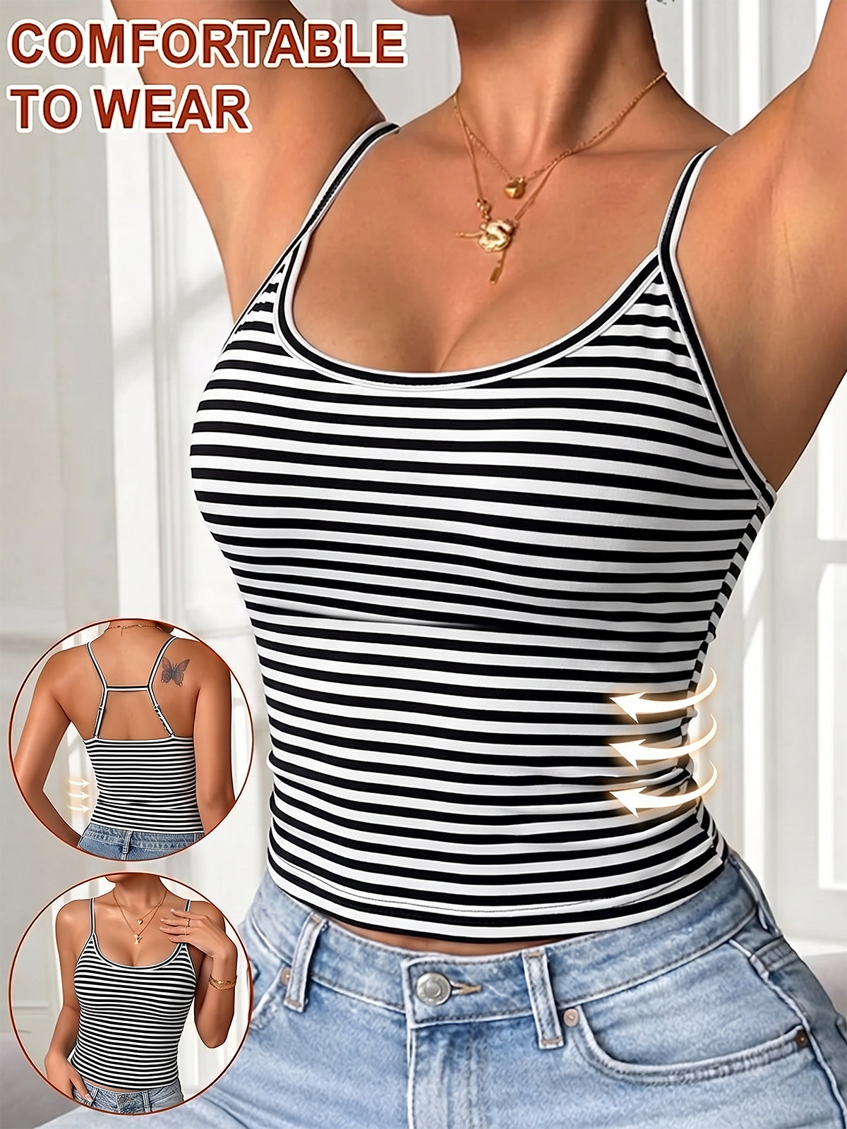 H-shaped Back Vest with Bra