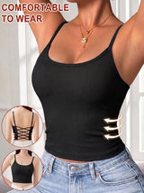 Crossback Tank Top with Built-In Bra