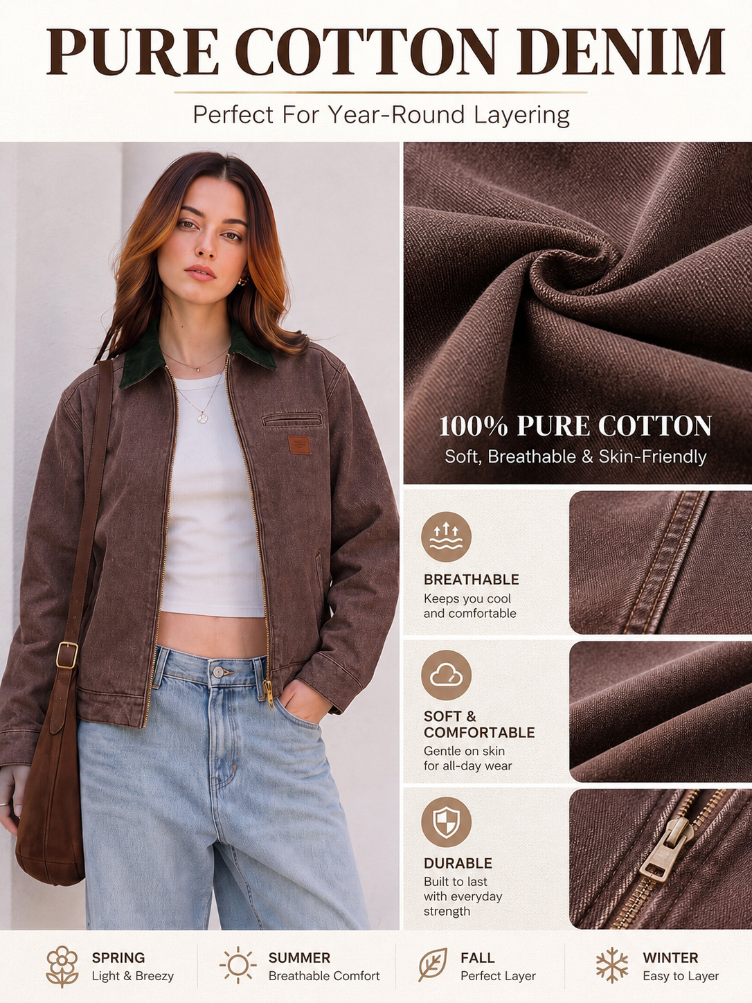 100% Pure Cotton Denim