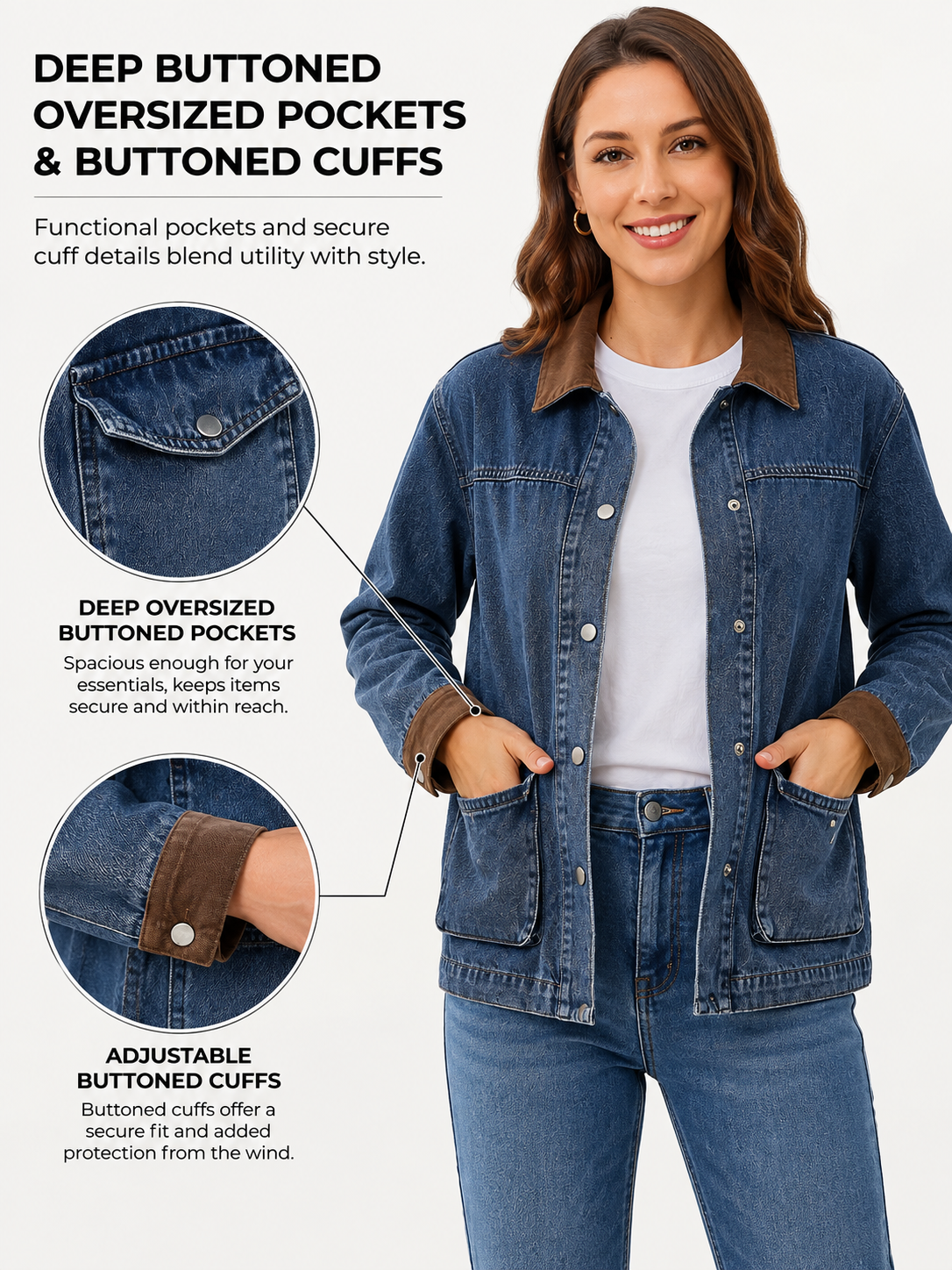 Deep Pocket &amp; Cuff Buttons