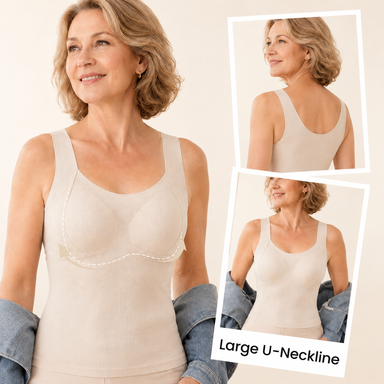 Thermal Tank Top with Built-in Bra