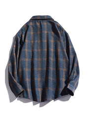 Men's Checkered Long Sleeve Button Shirt