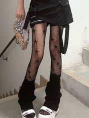 Star Pattern Fishnet Tights