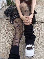 Star Pattern Fishnet Tights