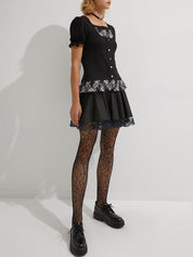 Mesh Spider Web Tights