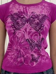 Vintage Butterfly Baby Tee