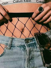 Simple High Waist Fishnet Tights