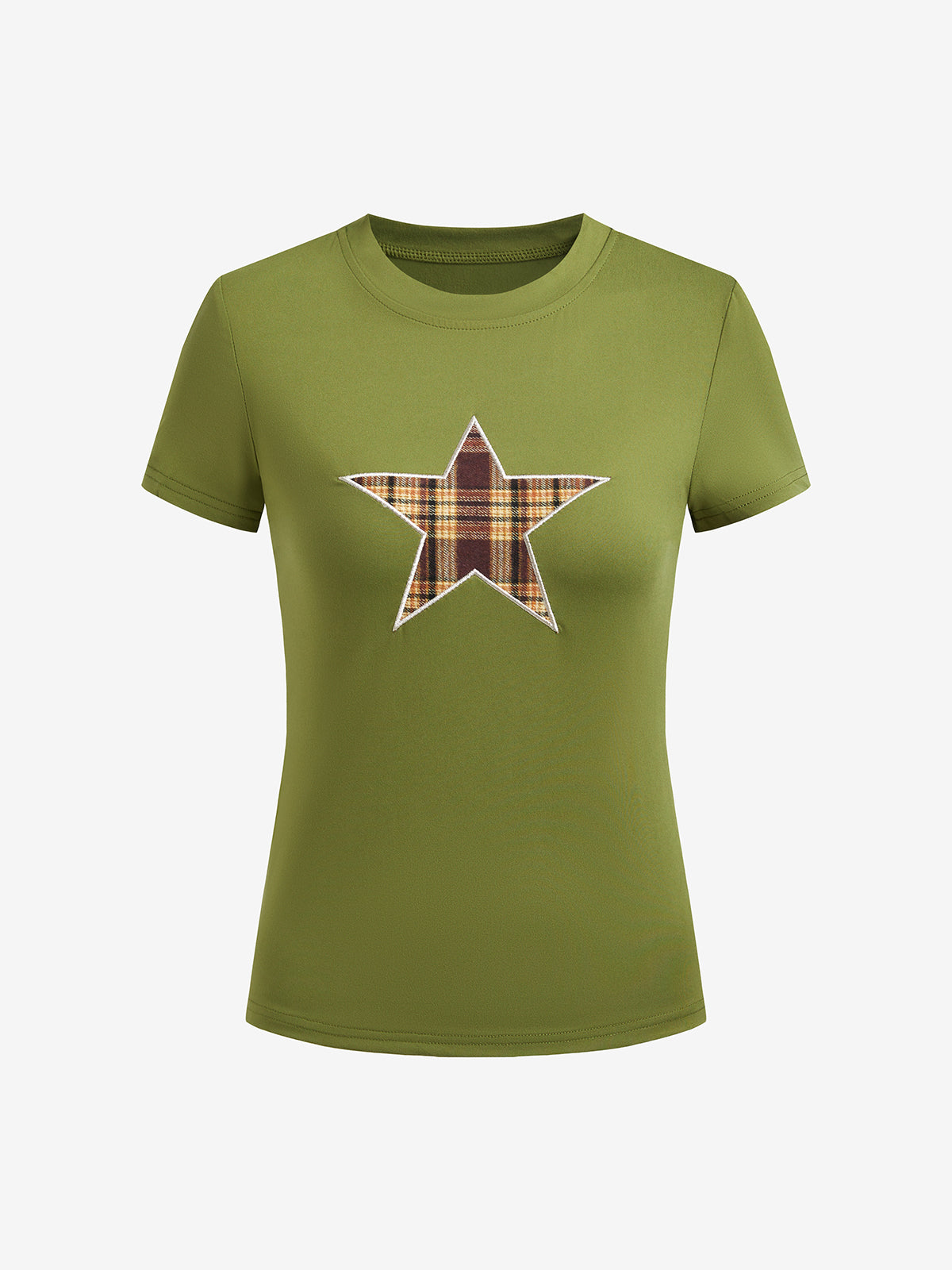 Checkered Star Short Sleeve Tee