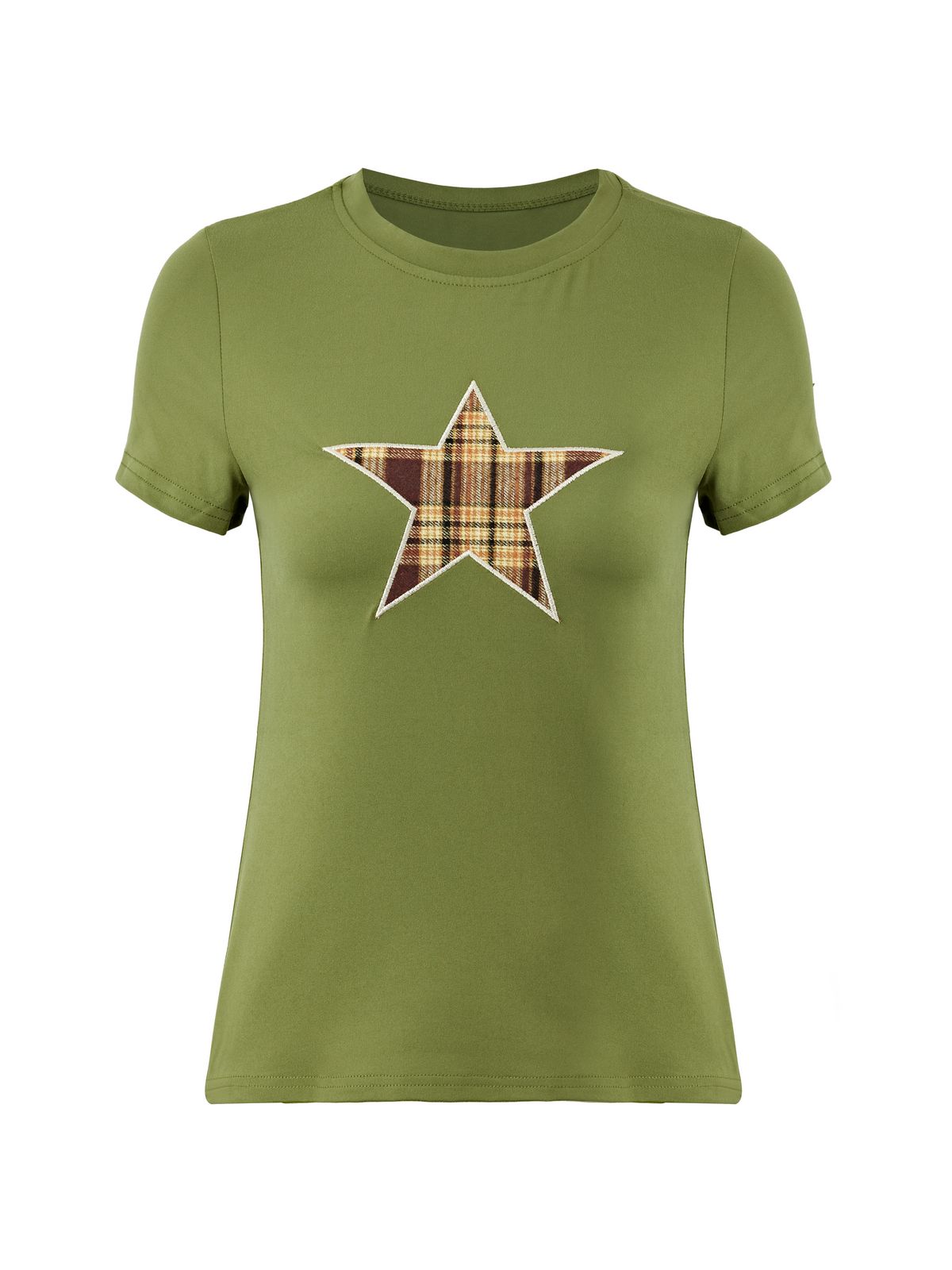 Checkered Star Short Sleeve Tee