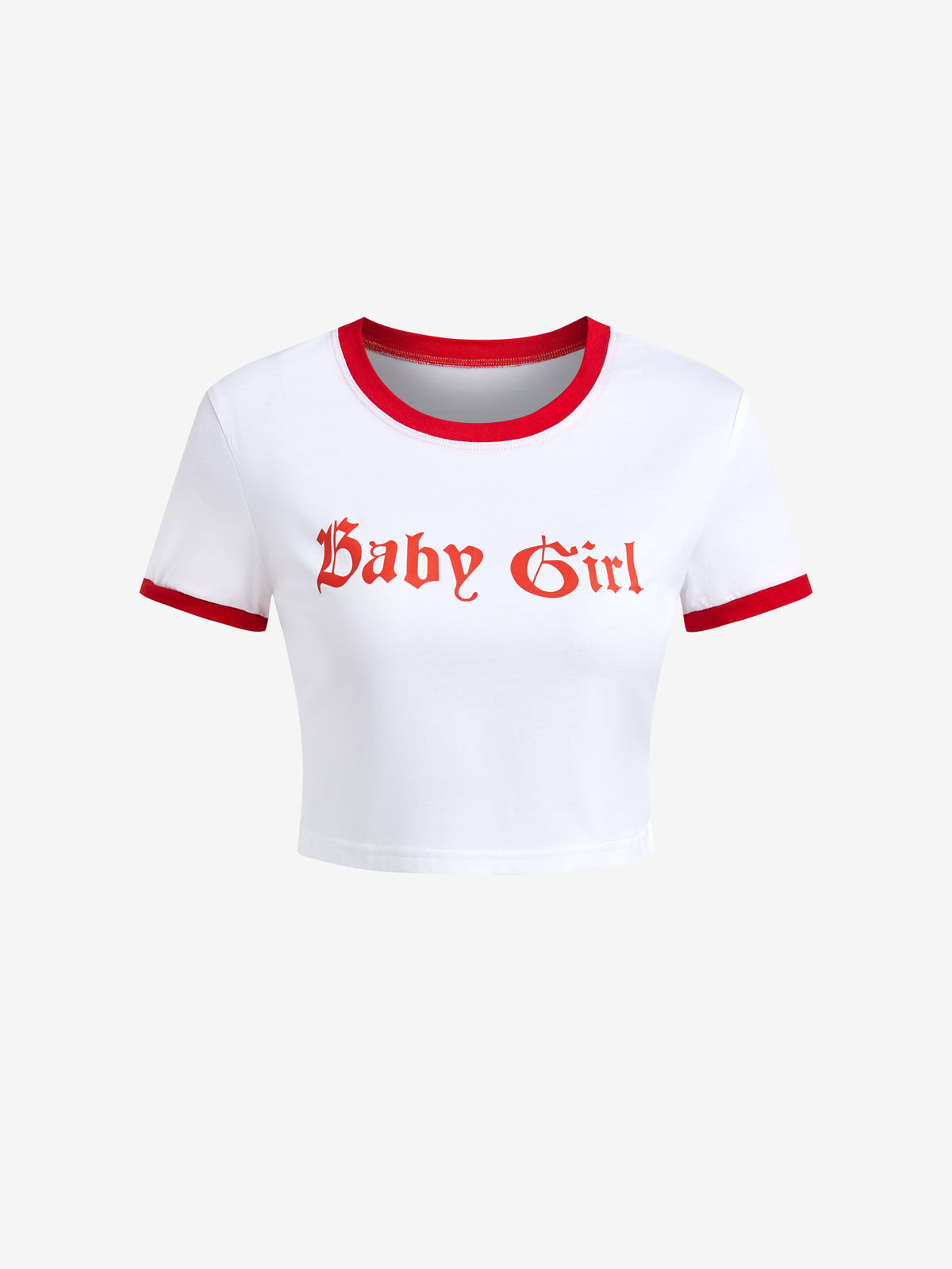 Baby Girl Short Sleeve Crop Top