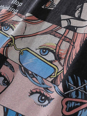 Men's Anime Graphic Short Sleeve Tee