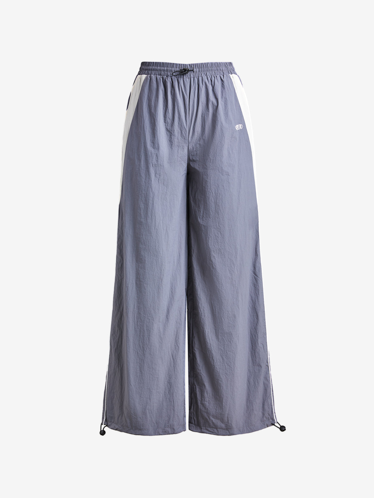 Contrast Piping Black Baggy Sweatpants