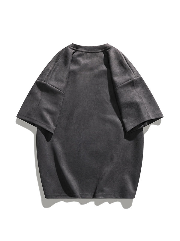 Men's Faux Suede Cross Graphic Tee