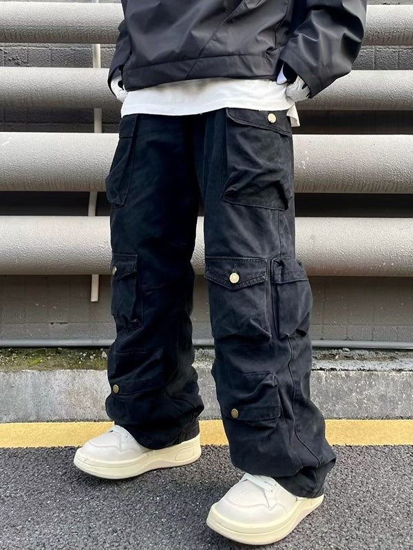 Men's Vintage Pocket Loose Cargo Pants