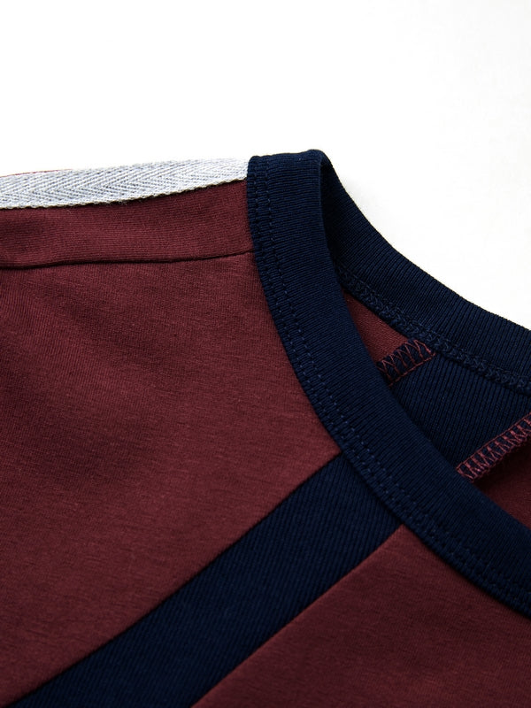Patchwork Stripe Logo Short Sleeve Tee