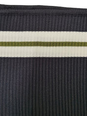 Knit Striped Bandeau Crop Top