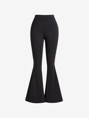 Black Stretch Flare Leg Pants