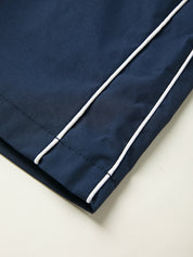 Vintage Piping Wide Leg Parachute Pants