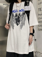Men's Angel Wolf Short Sleeve Graphic Tee