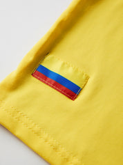 Retro Raglan Contrast Color Short Sleeve Cropped Top