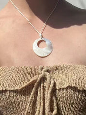 Vintage Shell Pendant Necklace