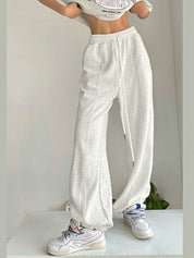 Street Solid Color Sweatpants
