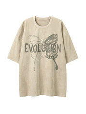 Men's Butterfly Print Short Sleeve Tee