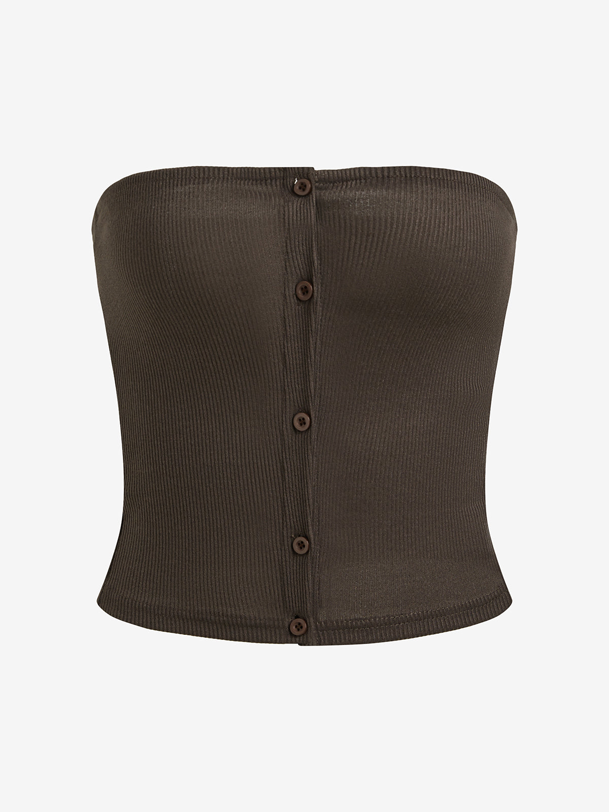 Solid Color Cardigan Bandeau Tops