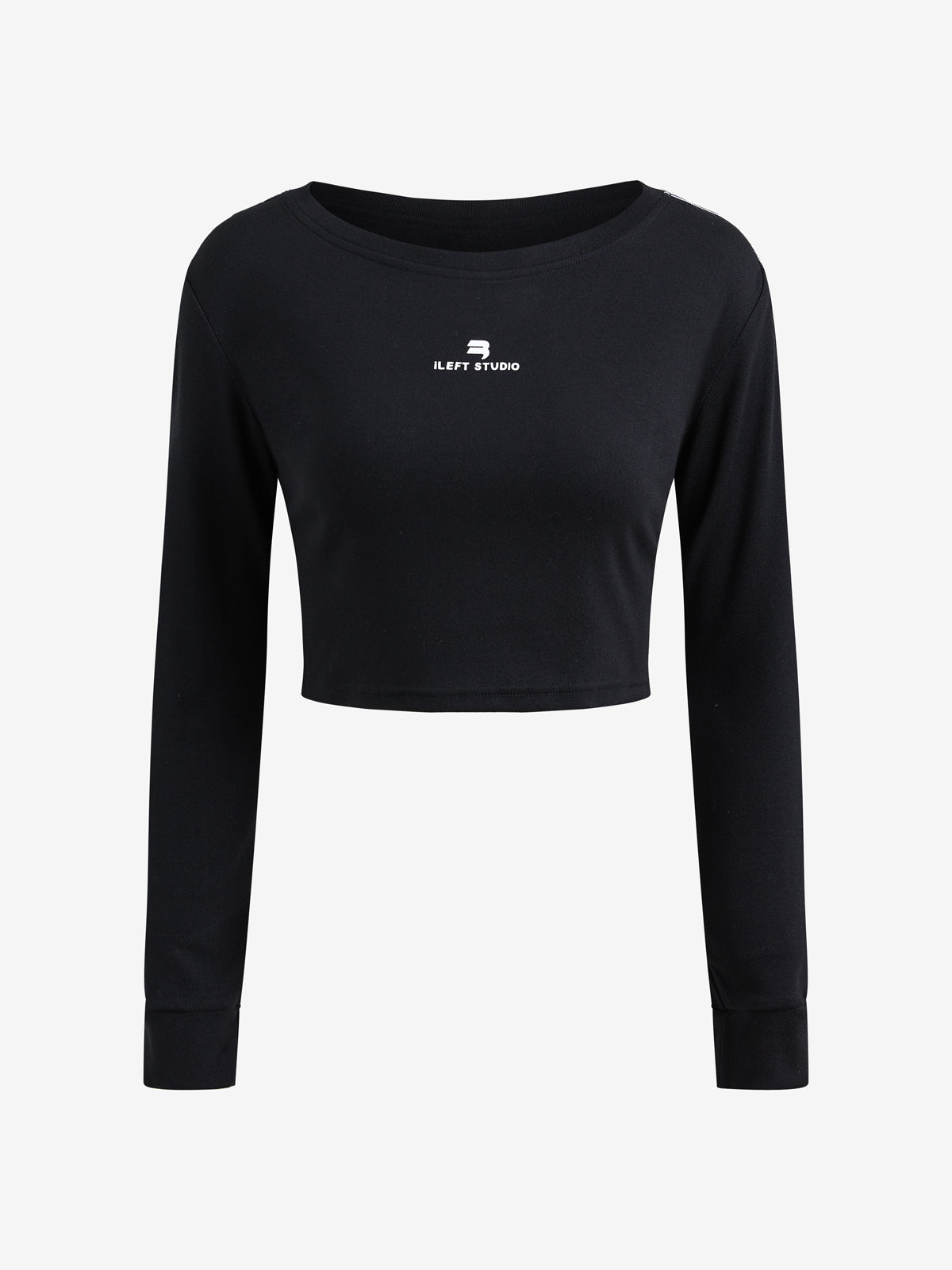 Contrast Color Print Long Sleeve Tee