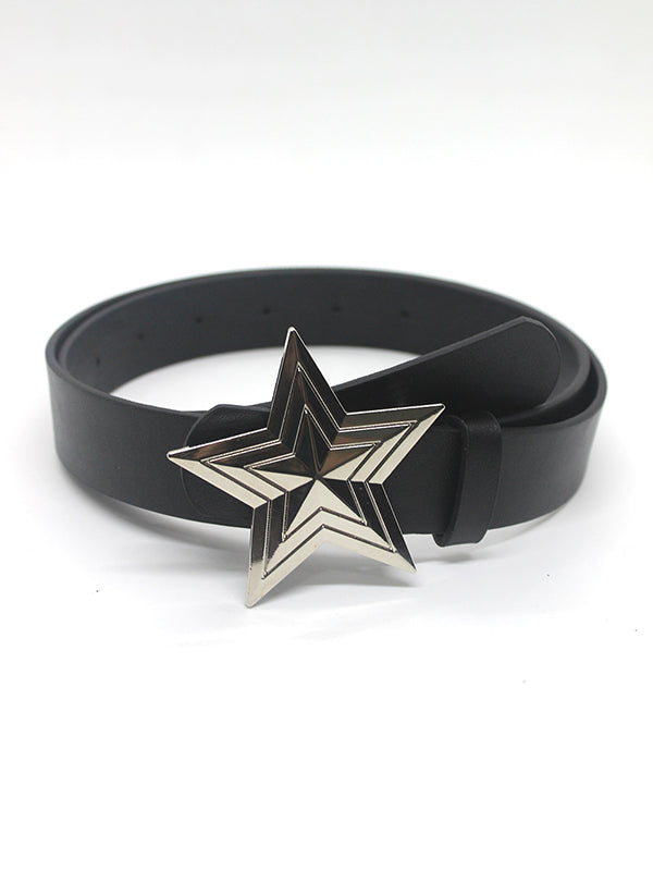 Metal Star Decor Buckle Belt