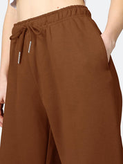 Solid Drawstring Loose Sweatpants