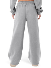 Solid Drawstring Loose Sweatpants