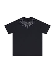 Men's Wing Print Oversized Short Sleeve Tee