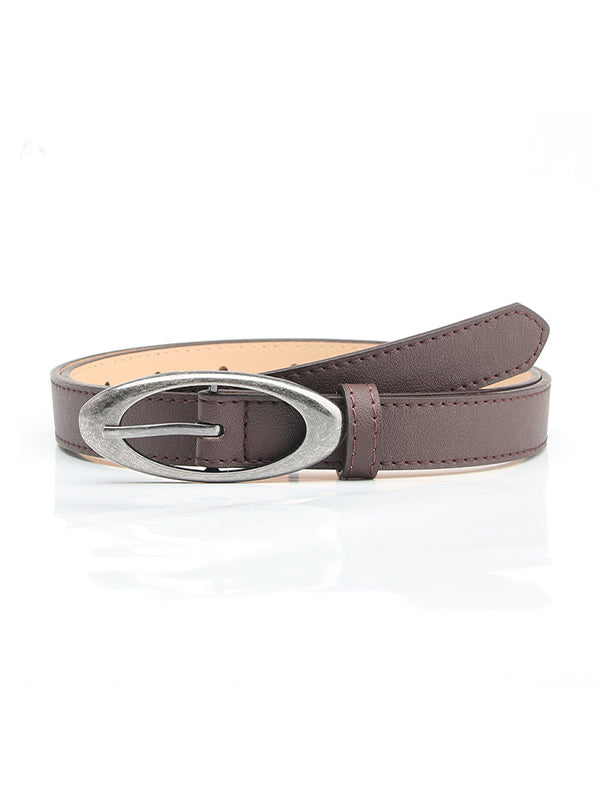 Punk Ellipse Buckle Belt