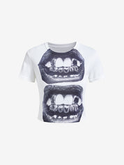 Retro Print Short Sleeve Tee
