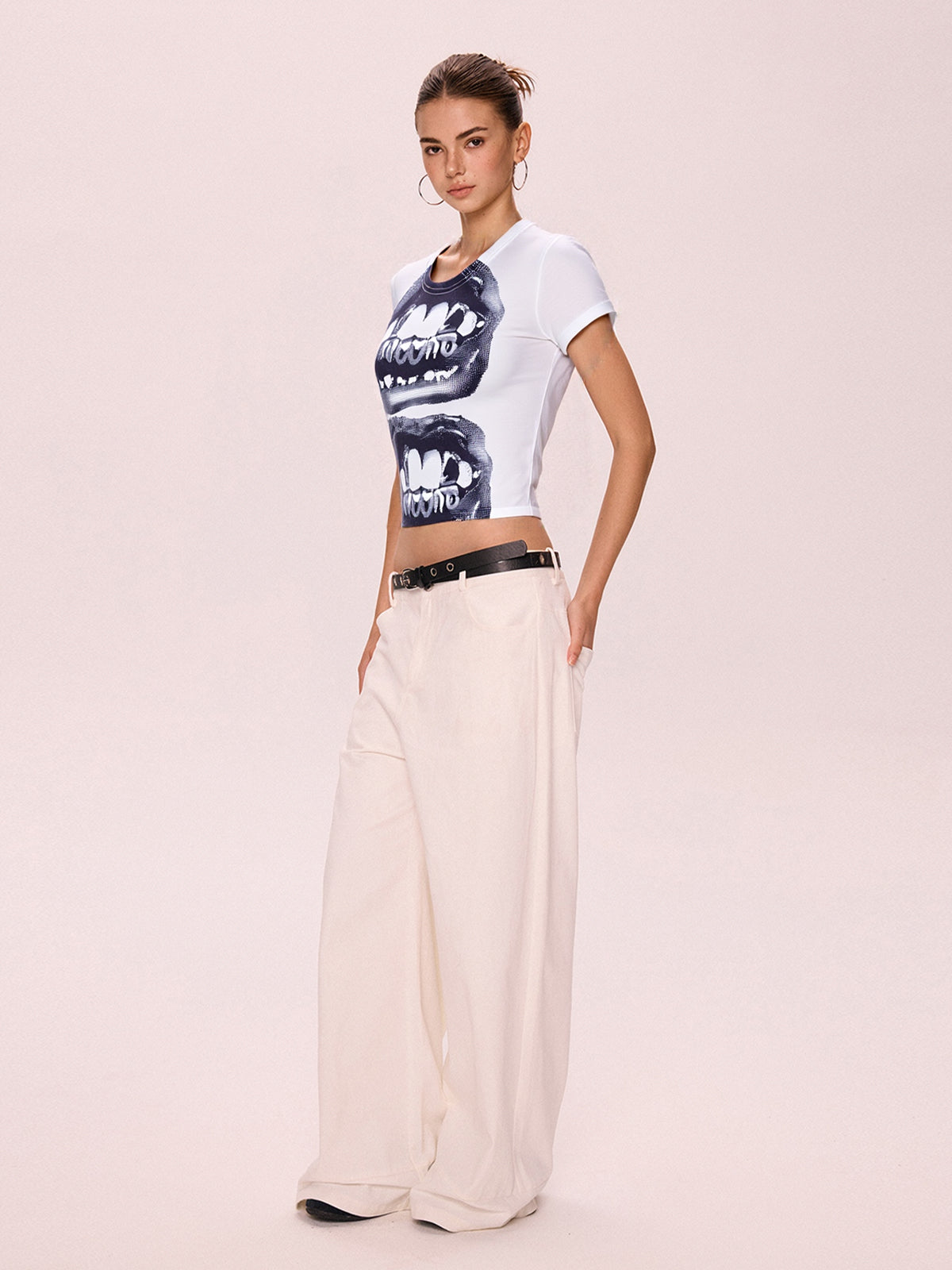 Retro Print Short Sleeve Tee