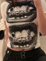 Retro Print Short Sleeve Tee