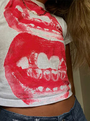 Retro Print Short Sleeve Tee