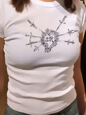 Retro Print Short Sleeve Tee