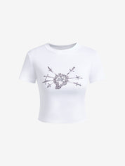 Retro Print Short Sleeve Tee