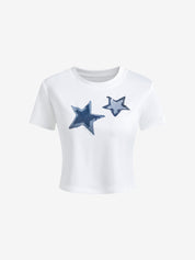 Star Print Short Sleeve Tee