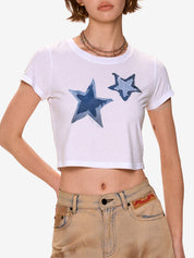 Star Print Short Sleeve Tee