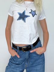 Star Print Short Sleeve Tee