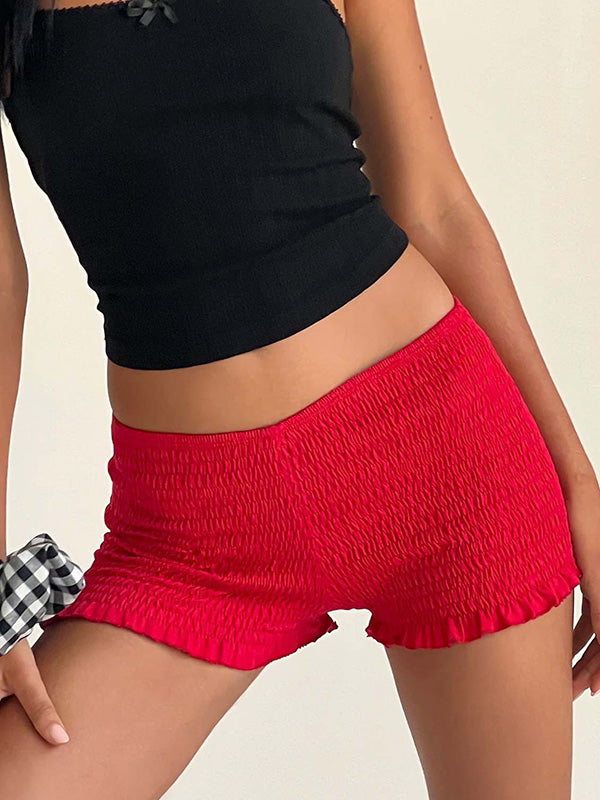 Solid Color Tight Shorts