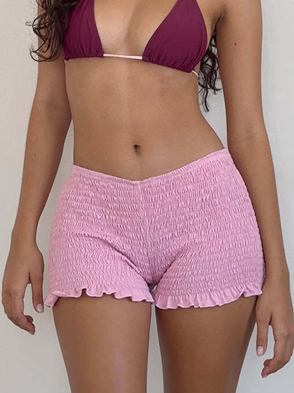 Solid Color Tight Shorts
