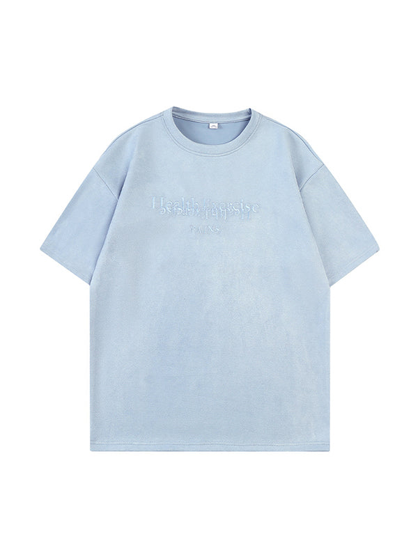 Letter Print Unisex Oversized Short Sleeve Tee