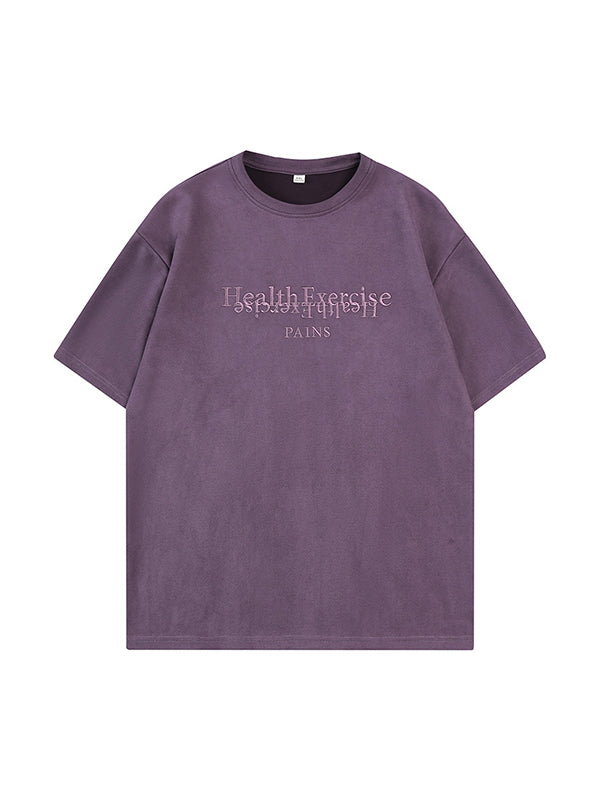 Letter Print Unisex Oversized Short Sleeve Tee
