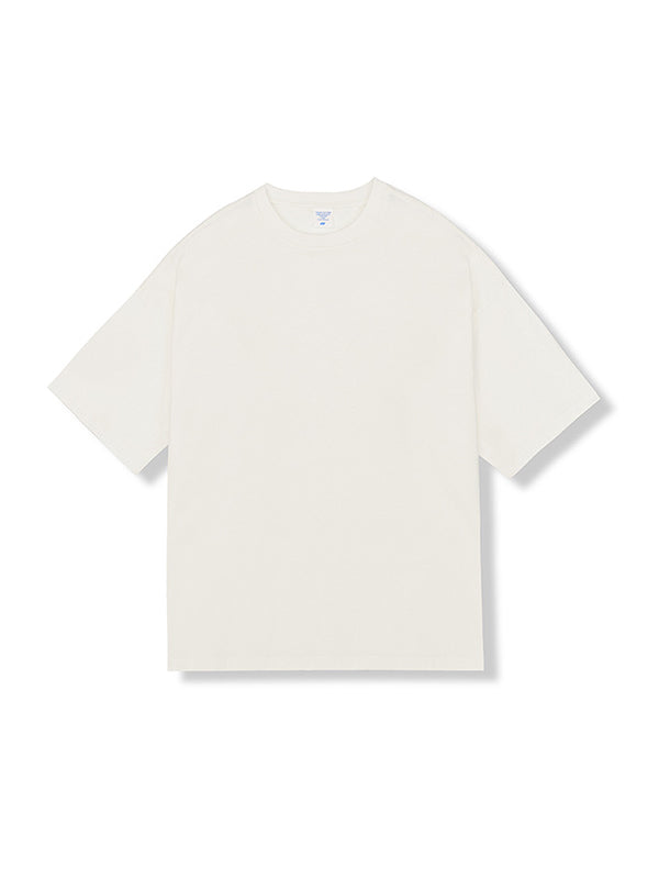 Men's Solid Color Oversized Short Sleeve Tee