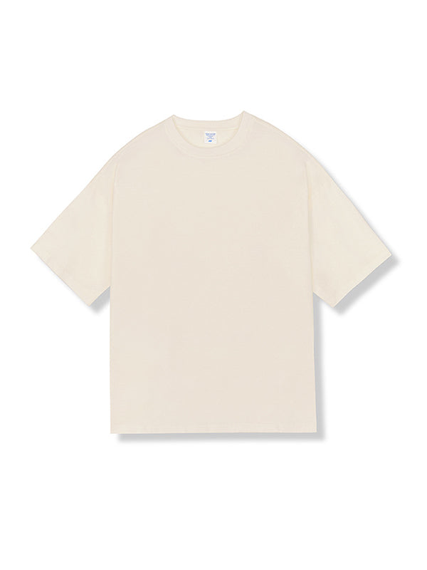 Men's Solid Color Oversized Short Sleeve Tee