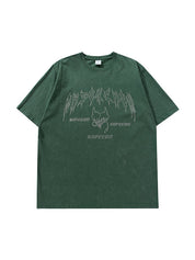 Men's Letter Graphic Oversized Short Sleeve Tee